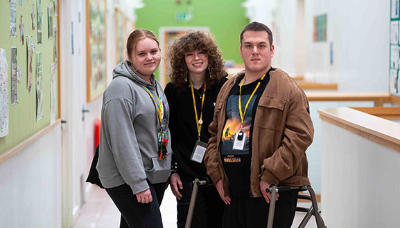 students smiling