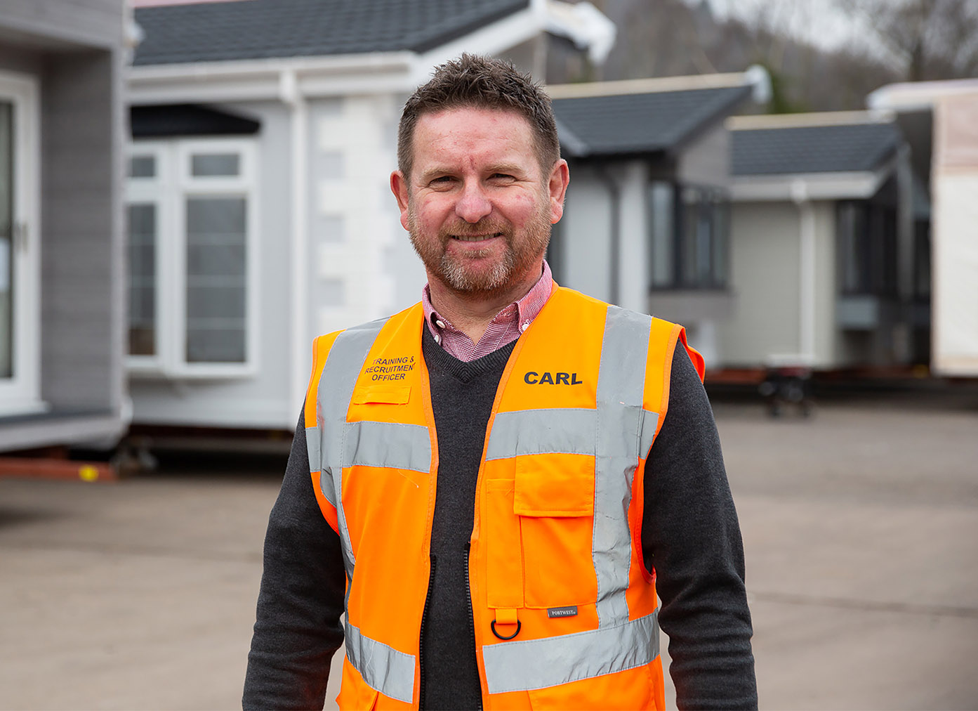 Employer smiling