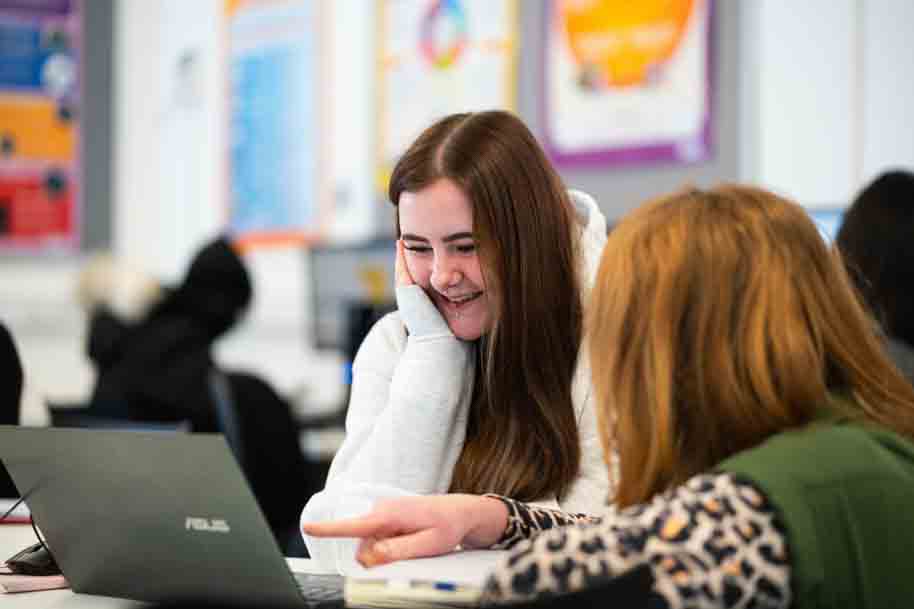 Student smiling